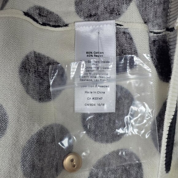 Talbots Oprah Magazine Collection Polka Dot Womens 2XP Petite Cardigan Sweater - Picture 5 of 7